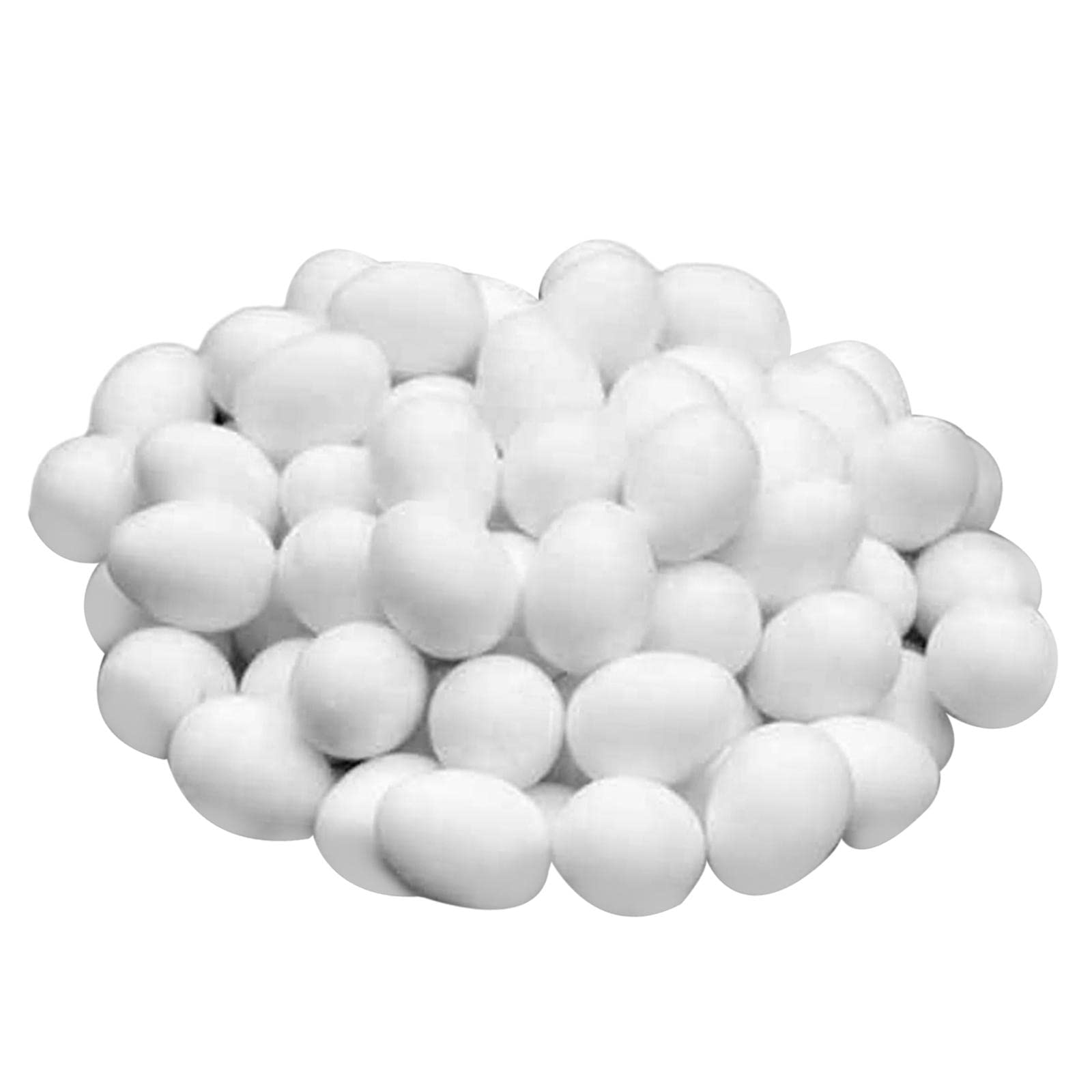 50x Plastic Fake Eggs for Hatching - Poultry Breeding Supplies