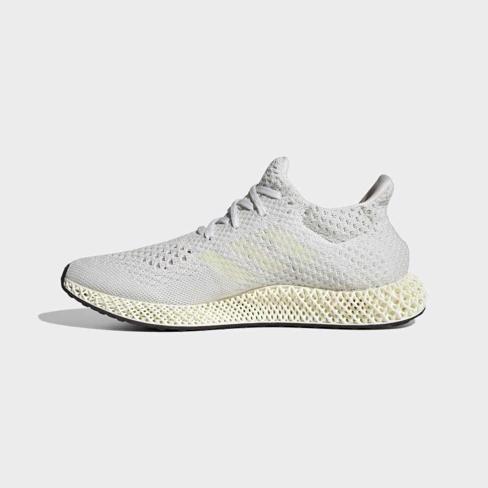 adidas Men's Futurecraft 4D Running Shoes Q46229 - Chalk White - Size 12 US - Lightweight 3D-Printed Midsole for Enhanced Performance - Perfect for Jogging, Gym Workouts & Daily Wear