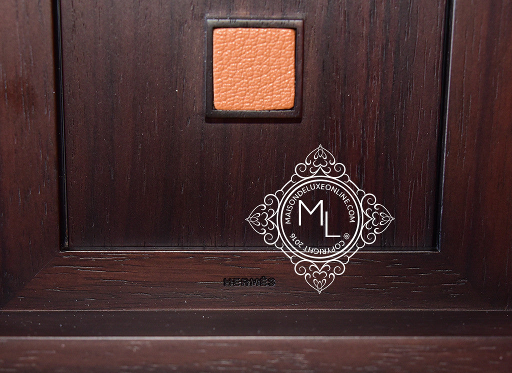 Hermes Classic Pleiade Gold Leather Photo Frame - Elegant Luxury Picture Frame for Home Decor, Office Display & Wedding Gifts