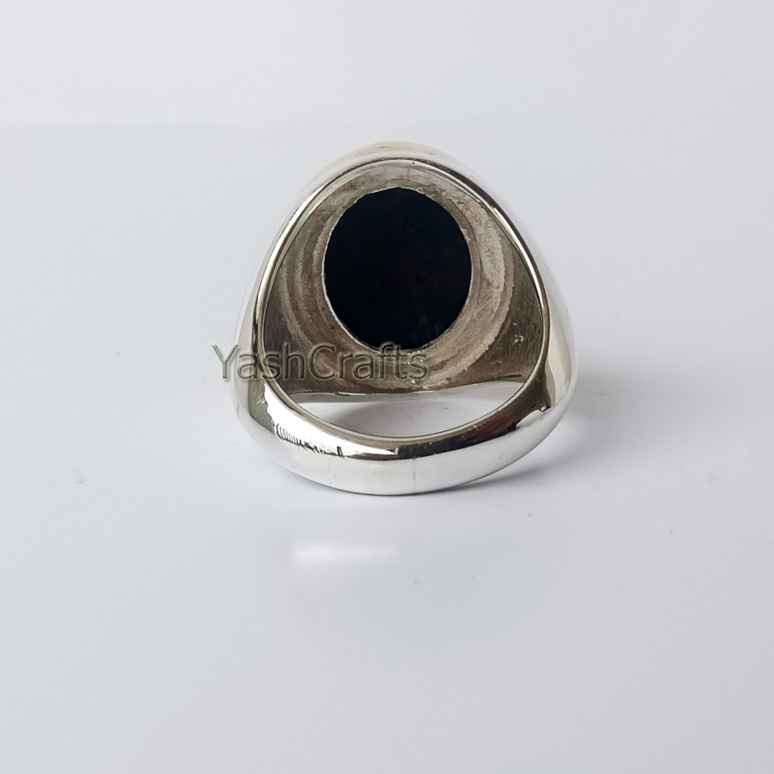 Natural Oval Cab Bloodstone 925 Sterling Silver Ring for Men - Handmade Gemstone Jewelry, Unique Gift for Him - Perfect for Weddings, Anniversaries & Special Occasions