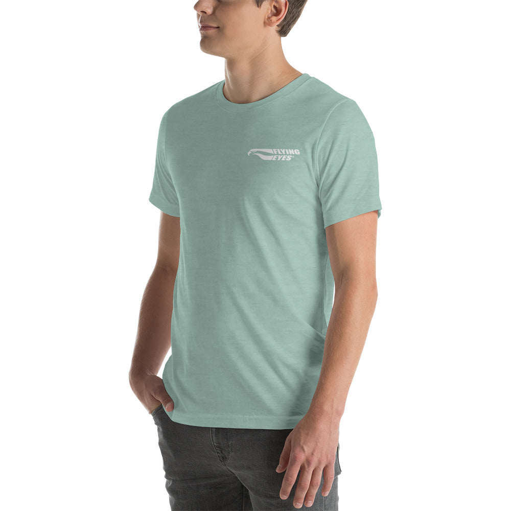 Flying Eyes Unisex Graphic T-Shirt - Focus on What Matters Design - Casual Streetwear for Men & Women - Perfect for Everyday Wear, Gym, and Outings