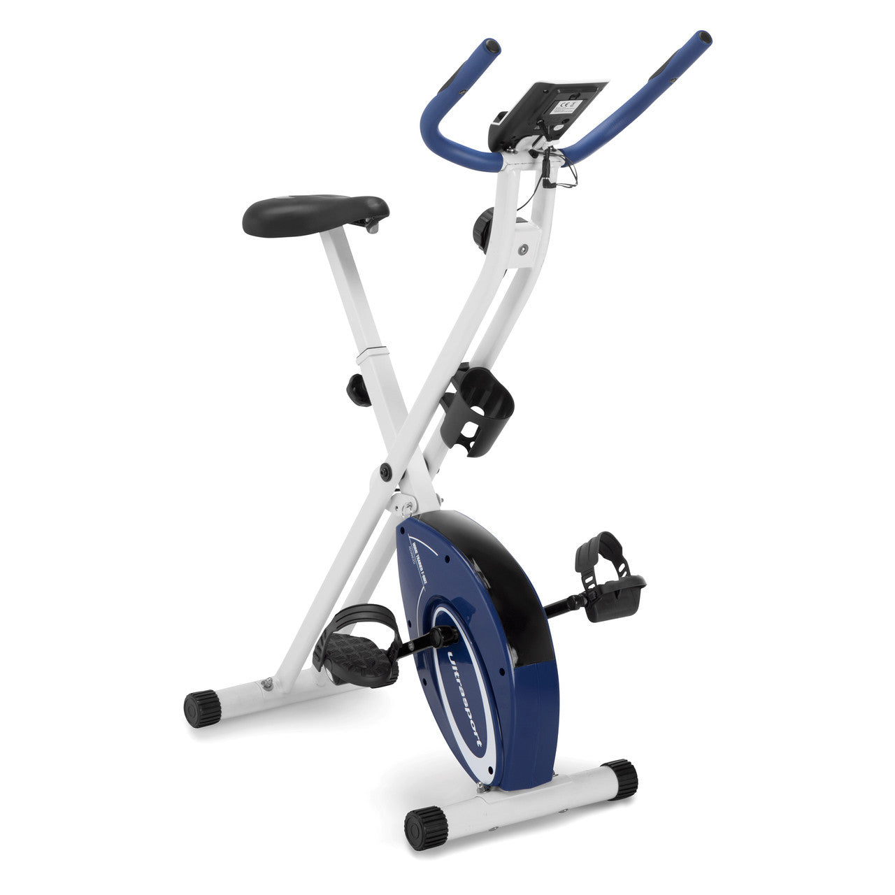 Marcy Foldable Upright Exercise Bike with Adjustable Resistance - Multiple Colors for Home Gym, Cardio Workout & Small Space Fitness