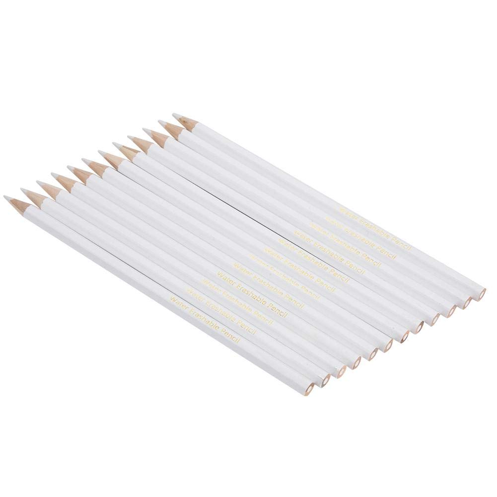 12-Piece Tailor's Chalk Pencils Set - White Water-Soluble Fabric Marking Pencils for Sewing, DIY & Crafts | Perfect for Dressmaking, Quilting & Fabric Projects