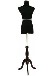 Black Female Dress Form with Stand - Adjustable Mannequin for Fashion Design, Sewing, and Tailoring - Perfect for Dressmaking, Fitting, and Display in Boutiques