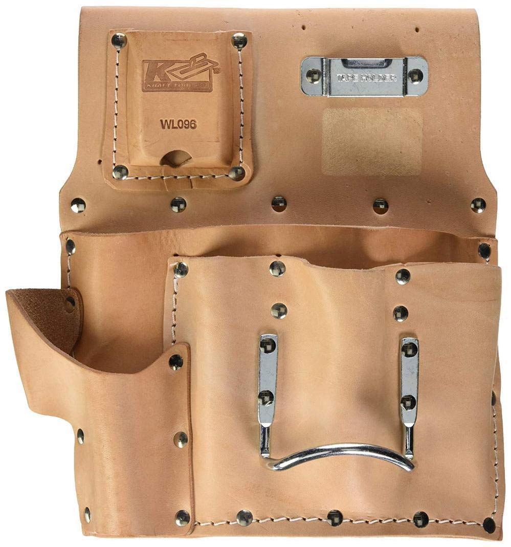 Kraft Tool WL096 Flat Type Drywall Tool Pouch - Durable Construction Tool Belt for Drywall Installers & Contractors - Perfect for Drywall Installation, Repair & Construction Work
