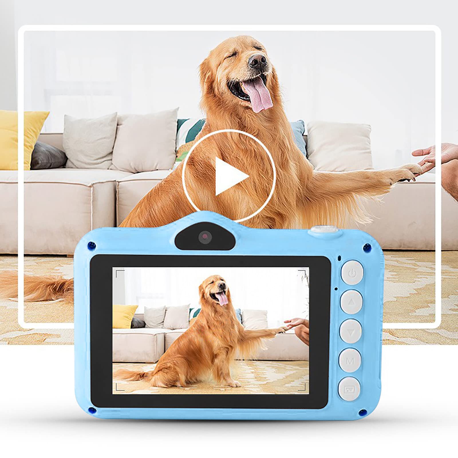 Ke1Clo 1080P HD Kids Camera with Dual Lens - 2.0/3.5 Inch Touch Screen, Selfie Camera for Children with Video Recording, Photo Filters & Stickers, MP3 Player | Perfect Birthday Gift for Boys & Girls Ages 3-12 | Indoor/Outdoor Play, Travel, Party & Learning Photography