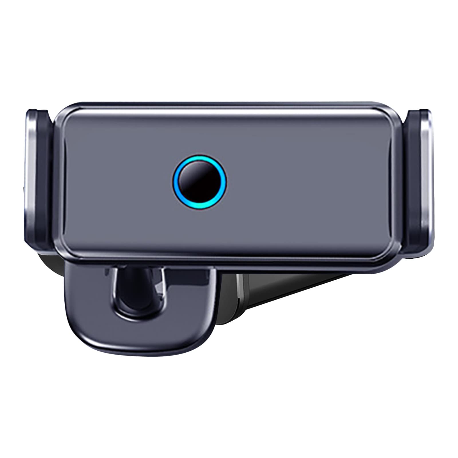 RMFZMY Universal Car Phone Holder - Aluminum Alloy Magnetic Induction Mount with Dual Base for Dashboard & Air Vent - Perfect for GPS Navigation & Hands-Free Driving (Black)