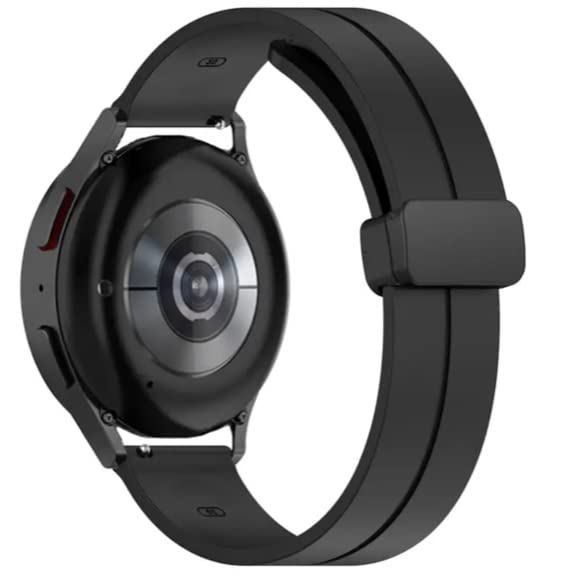 MELFO Magnetic Folding Buckle Smart Watch Strap - Soft Silicone Replacement Band Compatible with Noise Colorfit Pulse Grand Smartwatch | Perfect for Workouts, Running & Daily Wear