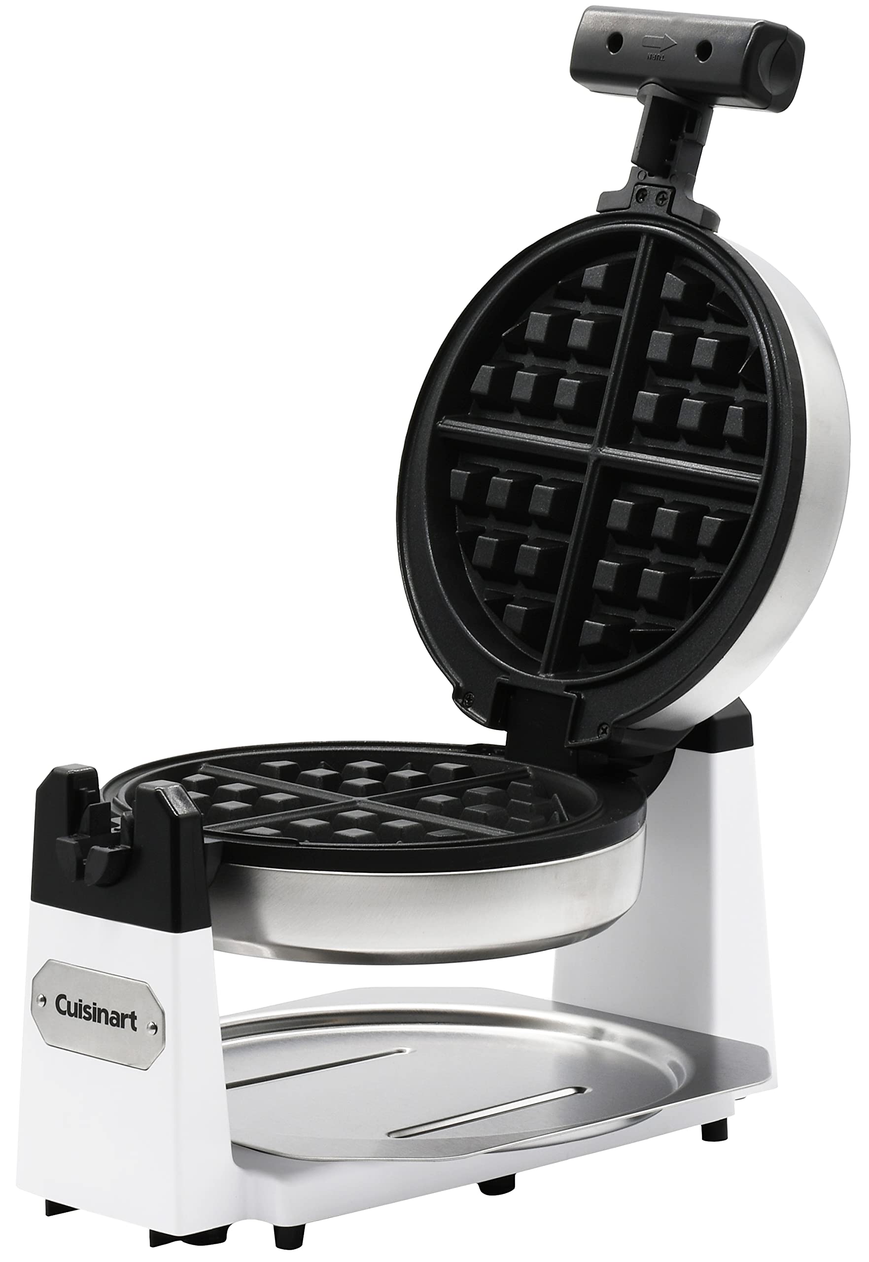 Cuisinart WAF-F10W Single Belgian Waffle Maker - White | Professional Non-Stick Electric Waffle Iron for Breakfast, Brunch & Desserts | Perfect for Home, Kitchen & Small Restaurants