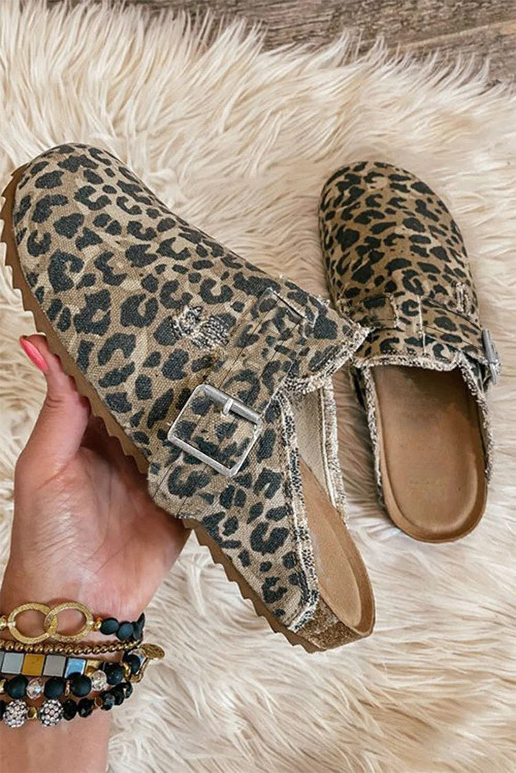 Leopard Print Loafers for Women - Comfortable Slip-On Casual Shoes - Fashion Animal Print Flat Shoes for Work, Office & Everyday Wear