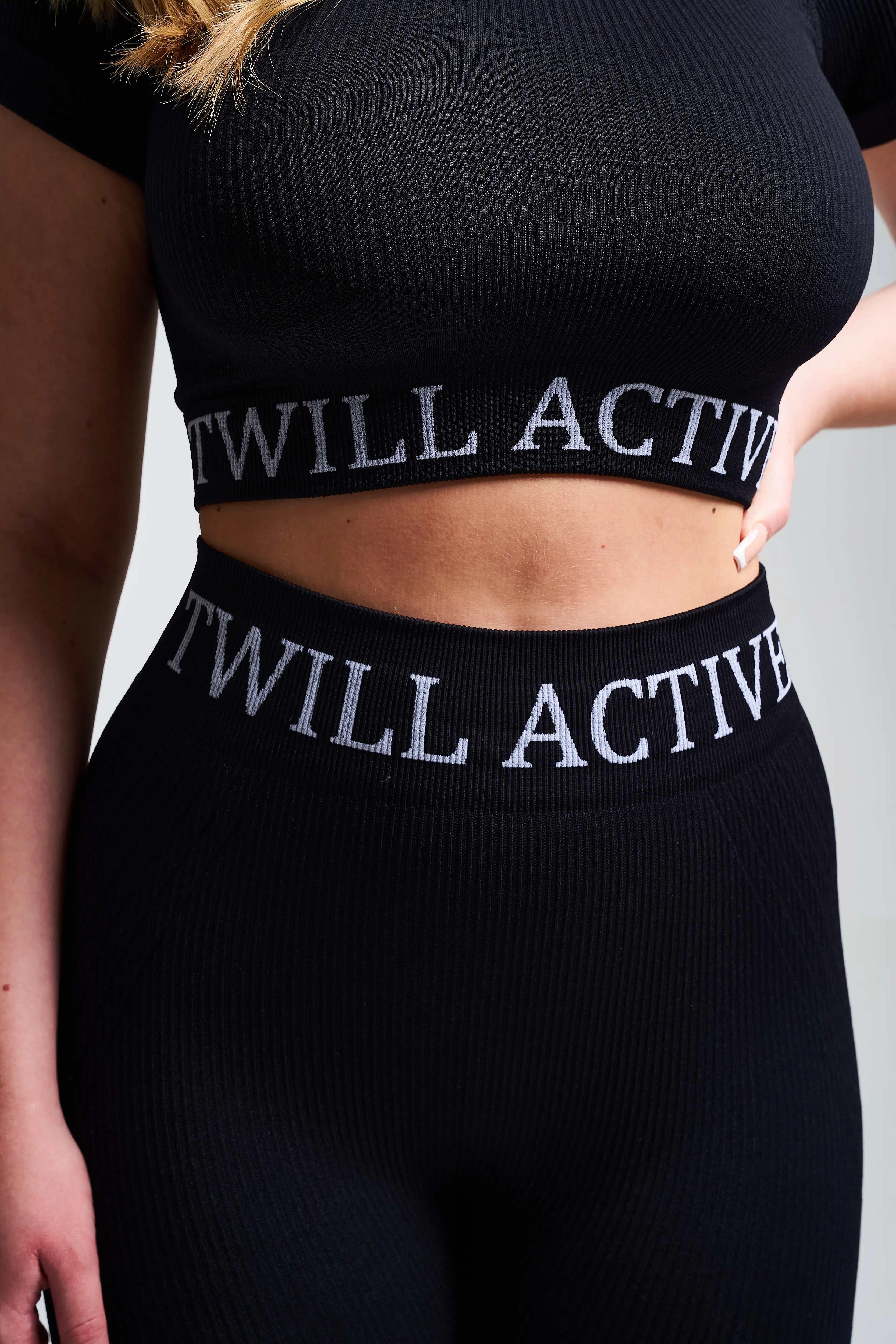 Avora Panel Recycled Seamless Leggings for Women - High Waist Yoga Pants, Workout Running Tights - Eco-Friendly Black Activewear for Gym, Lounge & Everyday Wear