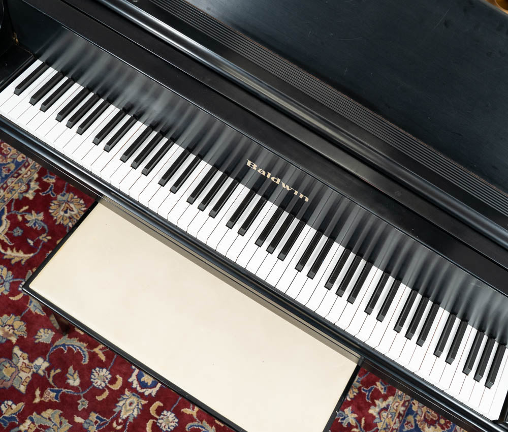 Baldwin 5'8 Model R Grand Piano in Satin Ebony Finish | Serial Number 333070 | Perfect for Home, Studio & Concert Performances