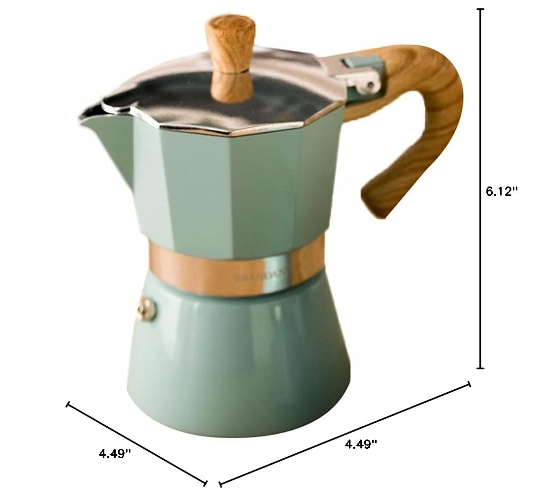 Ochine Stovetop Espresso Maker - Classic Italian Moka Pot Coffee Machine for Espresso & Brewed Coffee | Easy to Use & Clean | Perfect for Home, Office & Camping Use