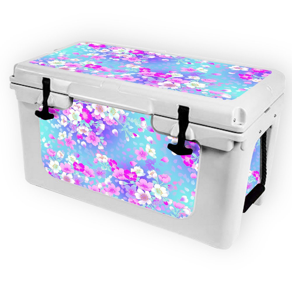 RTIC 45 Cooler Vinyl Wrap Skin (2017 Model) - Bloom Floral Design | Protective & Durable Decal Cover | Easy to Apply | Made in USA | Perfect for Outdoor Camping, Beach Trips & Tailgating