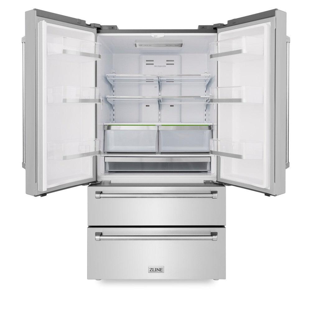 ZLINE 30-inch Stainless Steel Kitchen Package - Gas Range, Range Hood, Microwave Drawer & 24-inch Dishwasher (5KPR SGRRH30 MWDWV) | Premium Appliance Bundle for Modern Kitchens | Perfect for Home Chefs & Entertaining