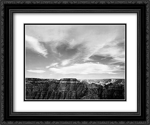 Black Ornate Wood Frame with Double Matting