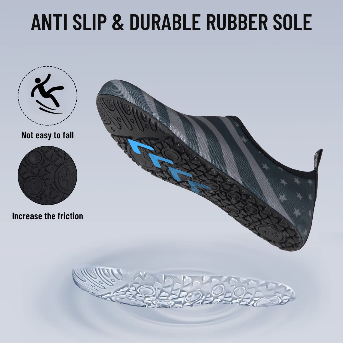 **Men's & Women's Quick-Dry Water Shoes - Barefoot Beach Pool Shoes for Surfing, Swimming, Yoga & Water Sports | Lightweight Aqua Socks for Beach, Pool & Outdoor Activities**