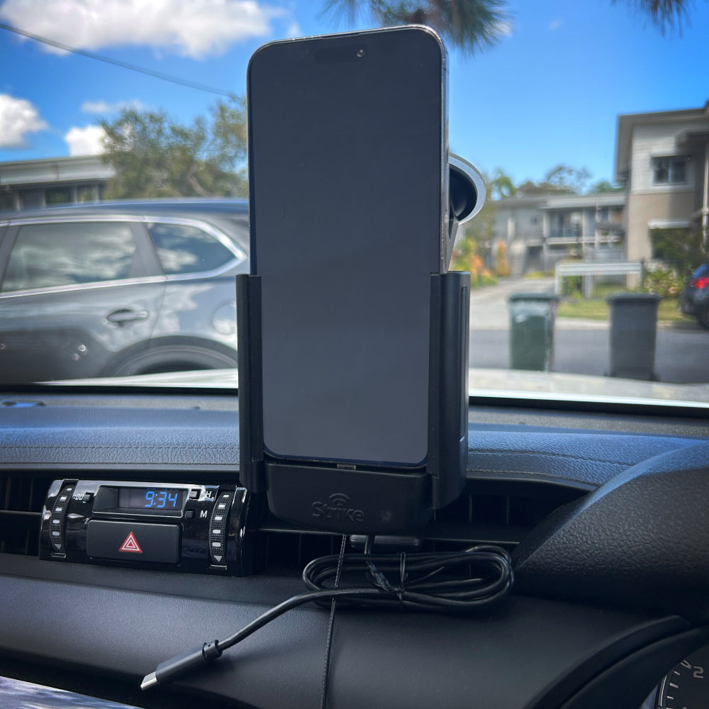 iPhone 15 Plus Car Phone Holder - Universal Adjustable Dashboard & Air Vent Mount - Perfect for GPS Navigation & Hands-Free Driving