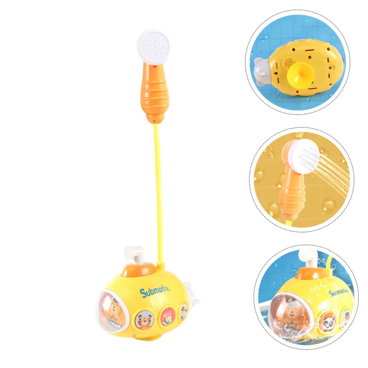 VICASKY 4-Piece Kids Bath Toys Set - Fun Water Play Duck Toys for Toddlers & Children - BPA-Free Plastic Yellow Rubber Ducks for Bathtub, Pool & Beach Playtime