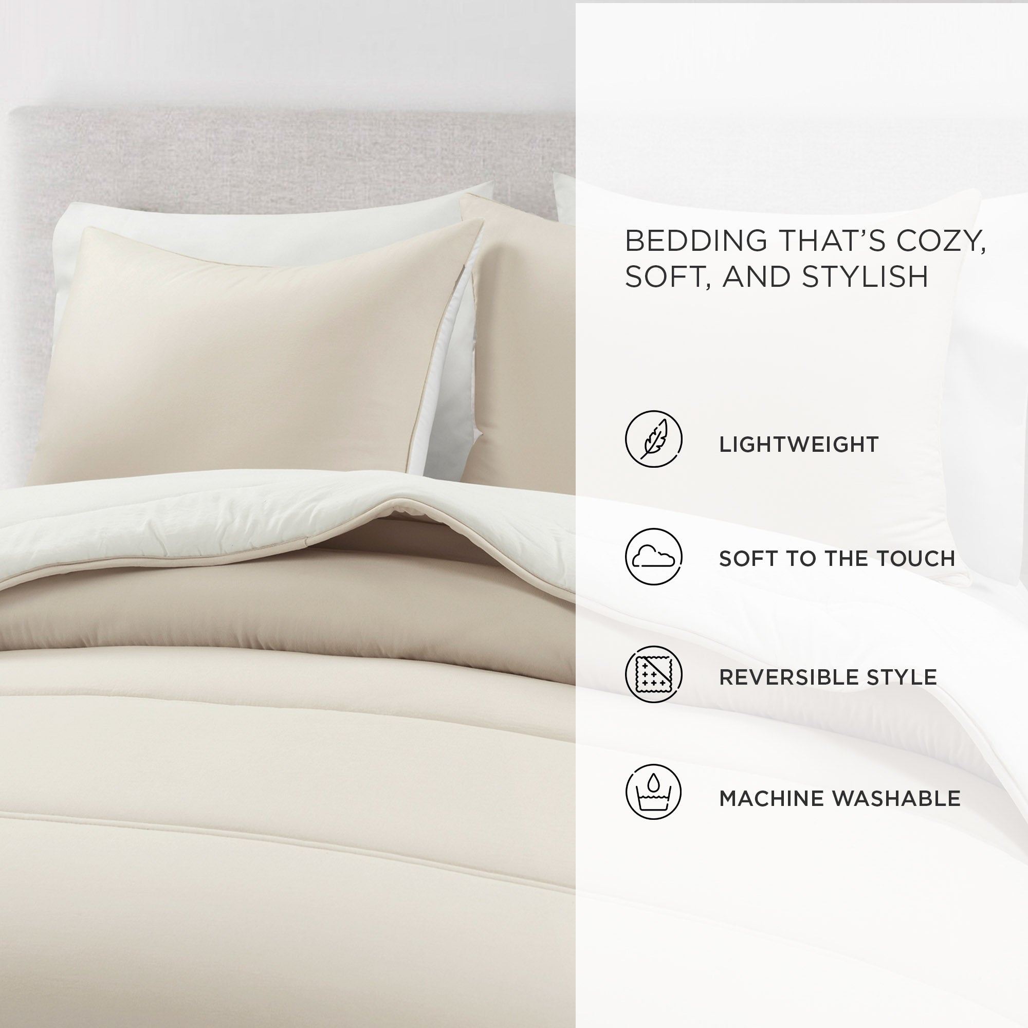 Oslo Soft Reversible Quilted Comforter Set - King Size, All-Season Bedding with Ultra-Plush Fabric - Perfect for Master Bedroom, Guest Room & Cozy Home Decor