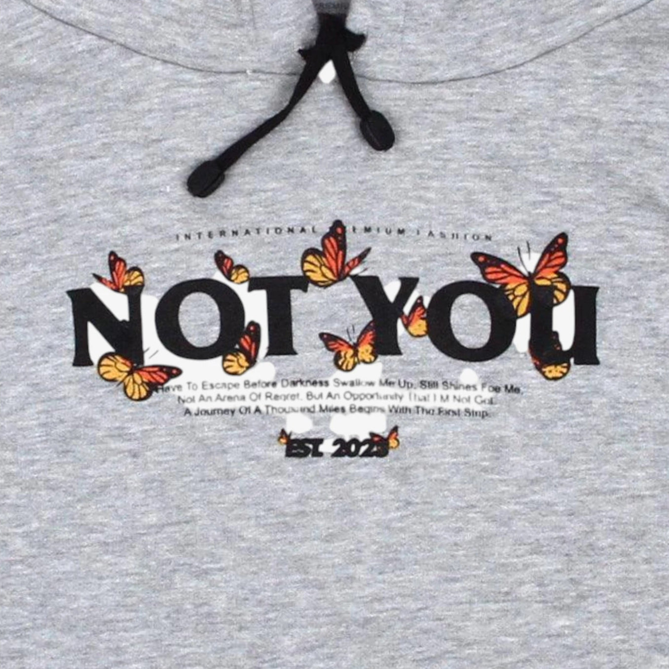 Notyou Grey Hoodie - Stylish & Comfortable Men's Pullover for Casual Wear & Outdoor Activities