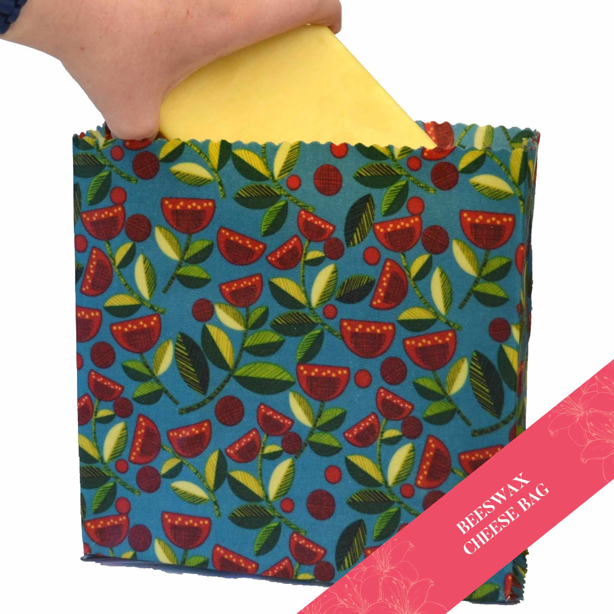 Eco-Friendly Beeswax Food Wraps - Pohutukawa Blue Core Collection | Reusable Sustainable Food Storage for Sandwiches, Fruits & Leftovers | Perfect for Kitchen, Picnics & Zero Waste Lifestyle