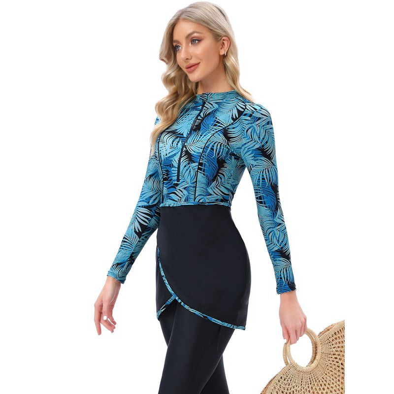 3 Piece Swimwear Set - Modest Burkini Bathing Suit for Women | Beach, Pool & Water Sports | UV Protection & Quick Dry Fabric