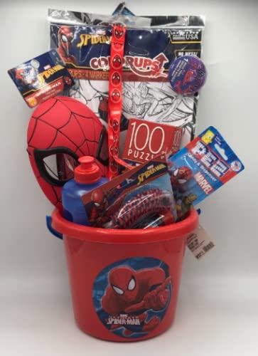 Spider-Man Superhero Toy Basket - Fun Gift Set for Kids | Perfect for Christmas, Birthdays & Easter | Superhero Playtime & Party Favors