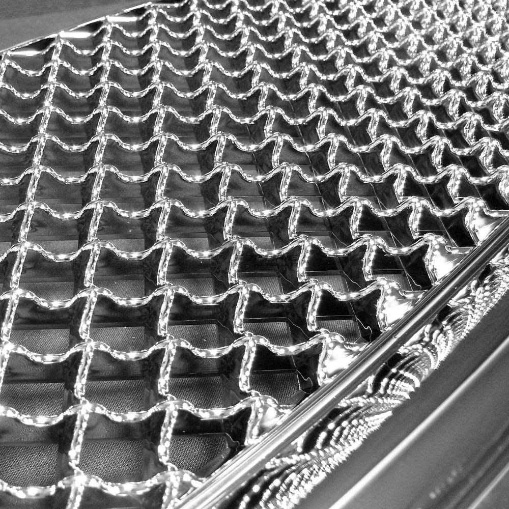 2002-2008 GMC Envoy Chrome Mesh Front Bumper Grill Replacement - Durable Aftermarket Grille Insert for Enhanced Vehicle Style & Protection - Perfect for Off-Roading, Car Shows & Custom Upgrades