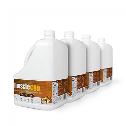 100% Pure Chocolate Caramel Liquid Egg Whites - 4 Gallons Bulk Pack | High Protein Low Fat | Perfect for Baking, Protein Shakes & Keto Diet | US Made