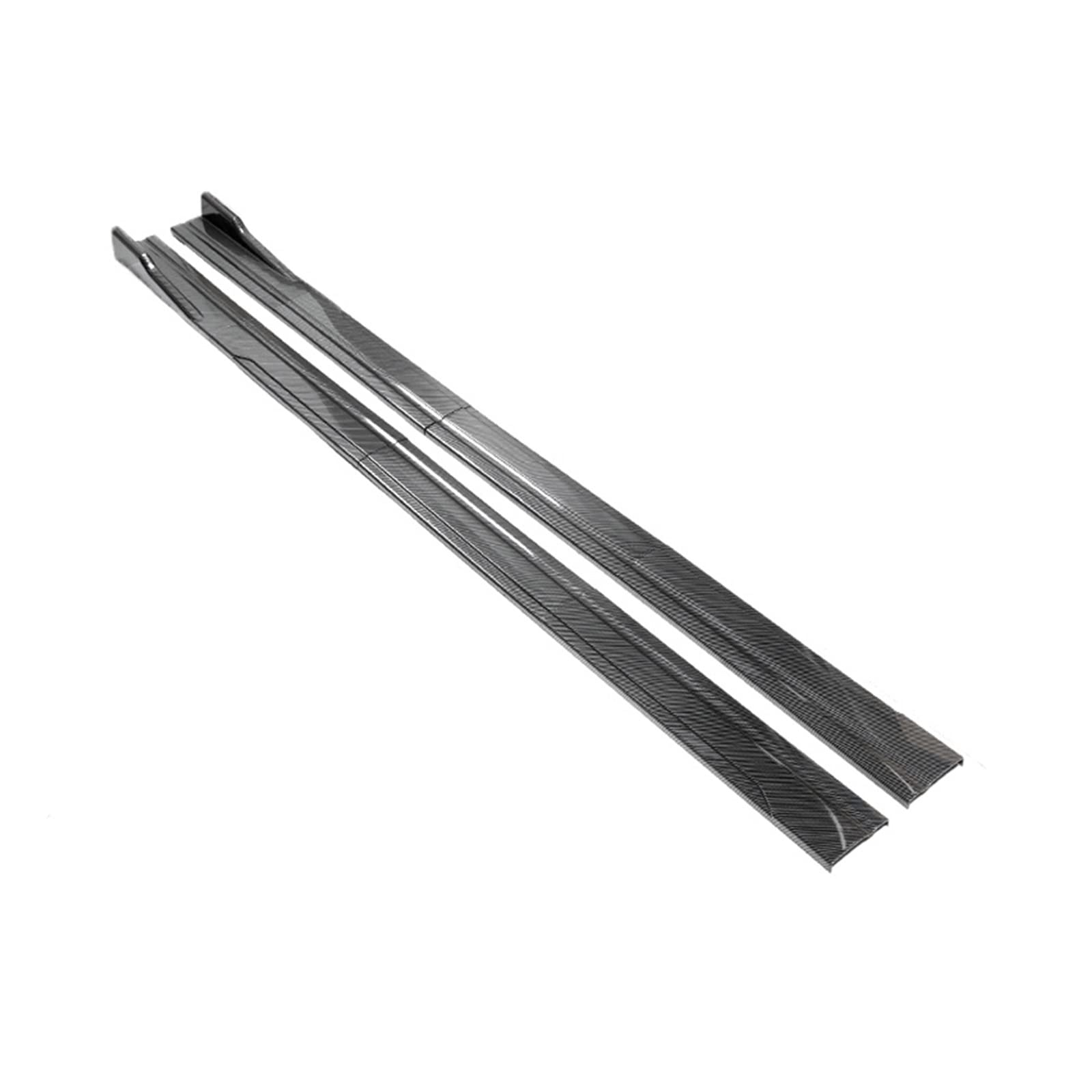 Universal Carbon Fiber ABS Side Skirt Extension & Rocker Plate Lip for Cars - Anti-Scratch Bumper Protector | Exterior Accessories (Carbon Fiber) | Perfect for Street Racing & Car Shows