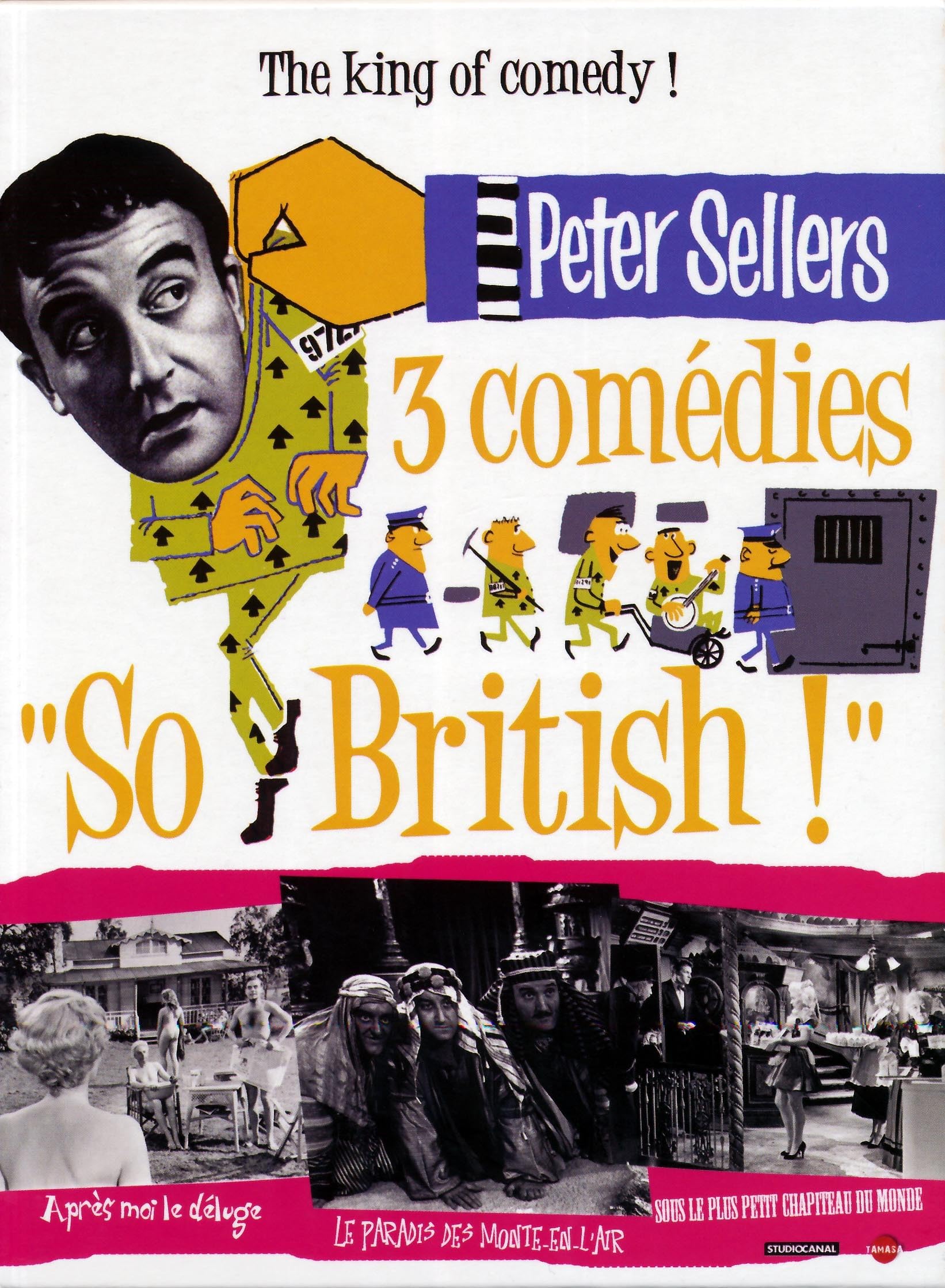 Peter Sellers: 3 Classic British Comedies Collection (The Big Time Operators, I'm All Right Jack, Two Way Stretch) - PAL Region 0 DVD Import from France - Perfect for Movie Nights & Comedy Lovers
