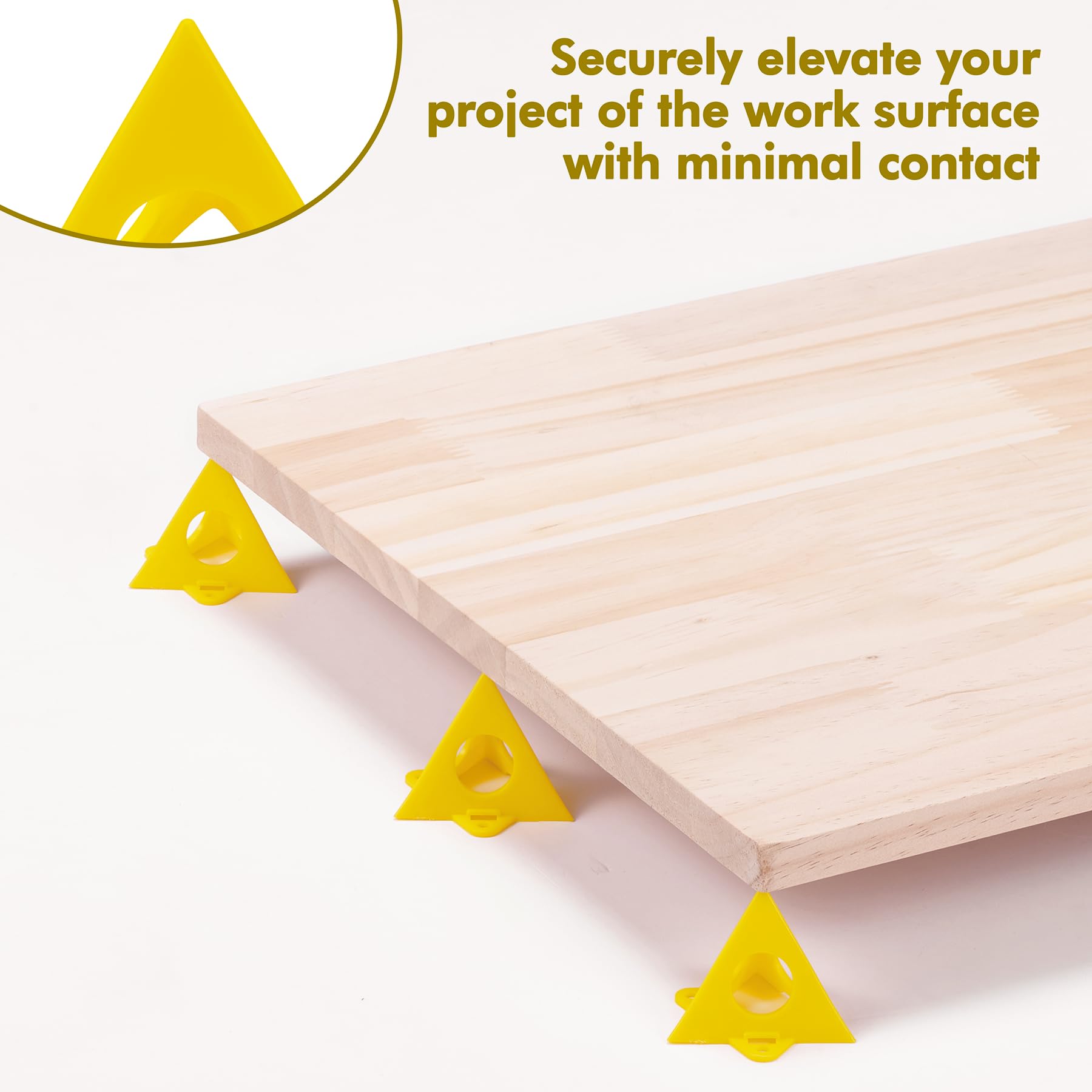 56pcs Pyramid Painting Stands for Canvas - Mini Cone Paint Stands & Door Risers Support - Artist Supplies for Acrylic, Oil Painting - Perfect for Studio, Classroom & DIY Art Projects