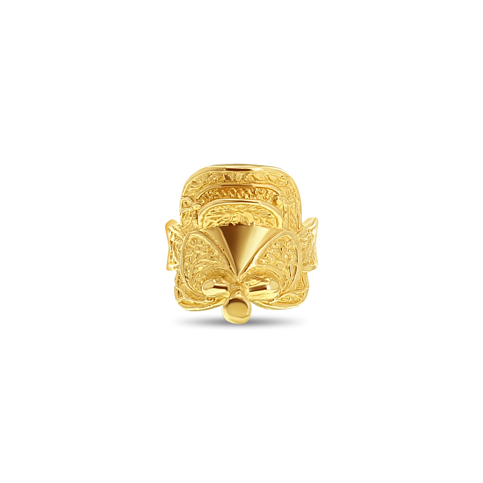 14k Yellow Gold Saddleback Ring for Women - Elegant Stackable Band for Everyday Wear, Wedding, Anniversary & Special Occasions