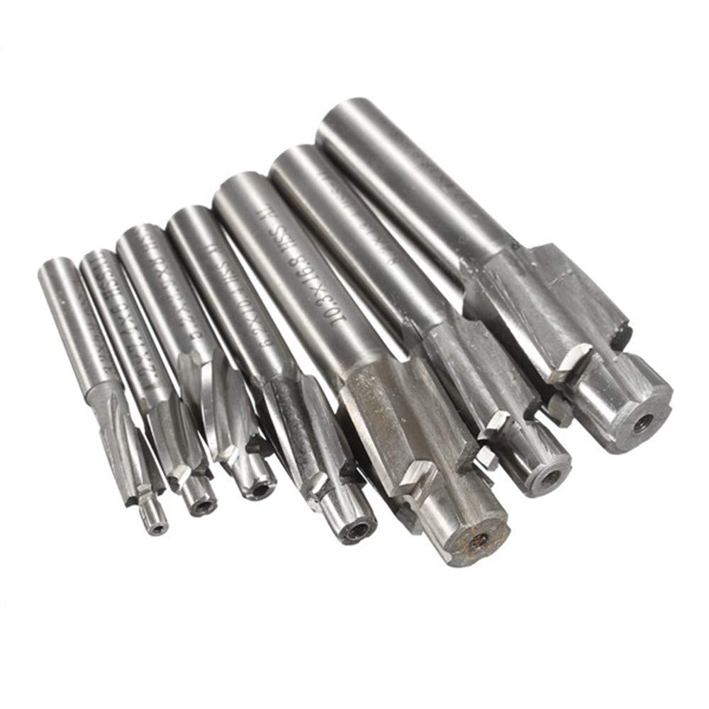 7-Piece M3-M12 HSS Countersink Drill Bit Set - High Speed Steel Countersink Cutter for Metal, Wood & Plastic - Perfect for DIY, Woodworking & Metalworking Projects