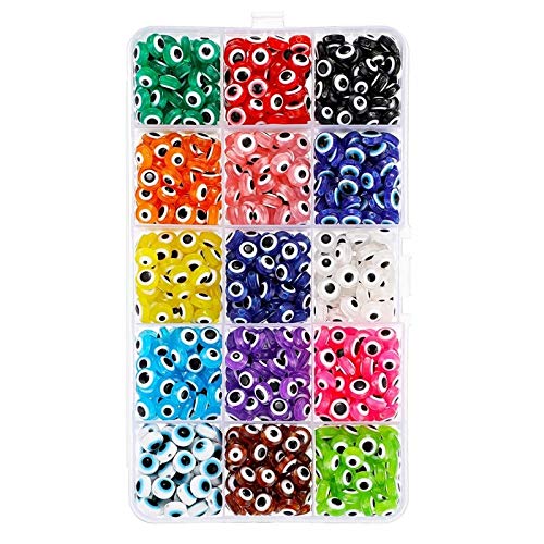 750pcs 8mm Round Beads with Holes - DIY Resin Bead Charm Kit for Jewelry Making (BD-18725) - Perfect for Bracelets, Necklaces, Earrings & Craft Projects
