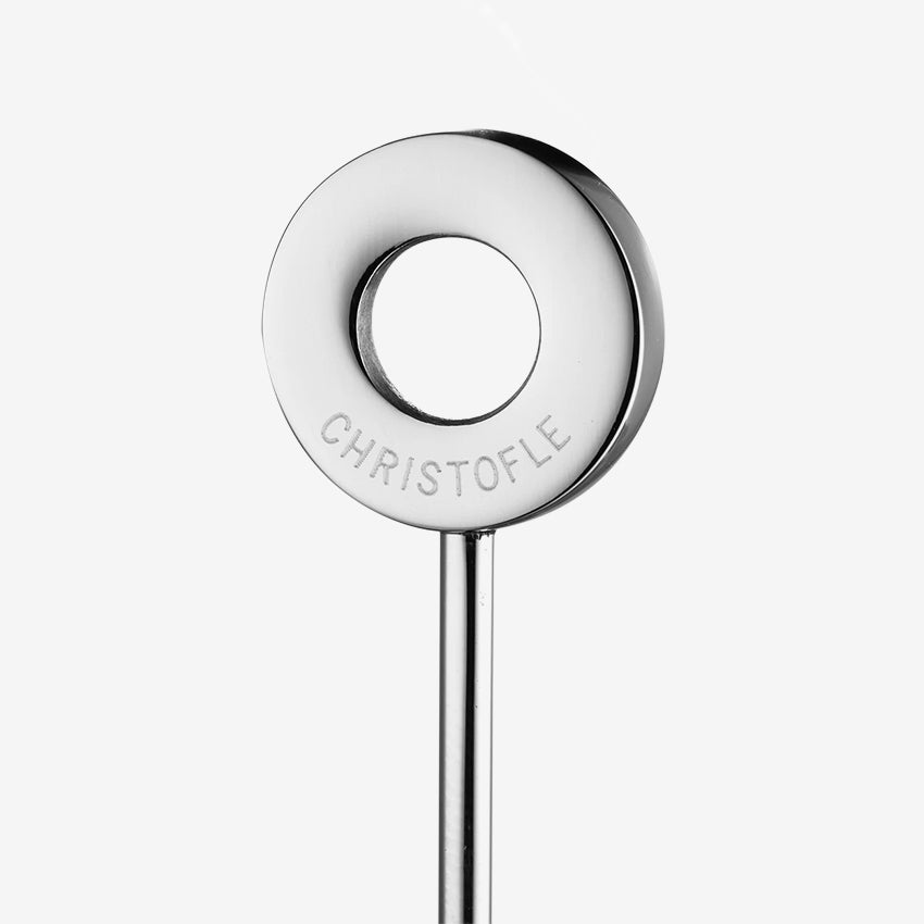 Christofle Oh De Christofle Cocktail Picks Set of 6 - Elegant Stainless Steel Drink Stirrers for Cocktail Parties & Home Bar Accessories