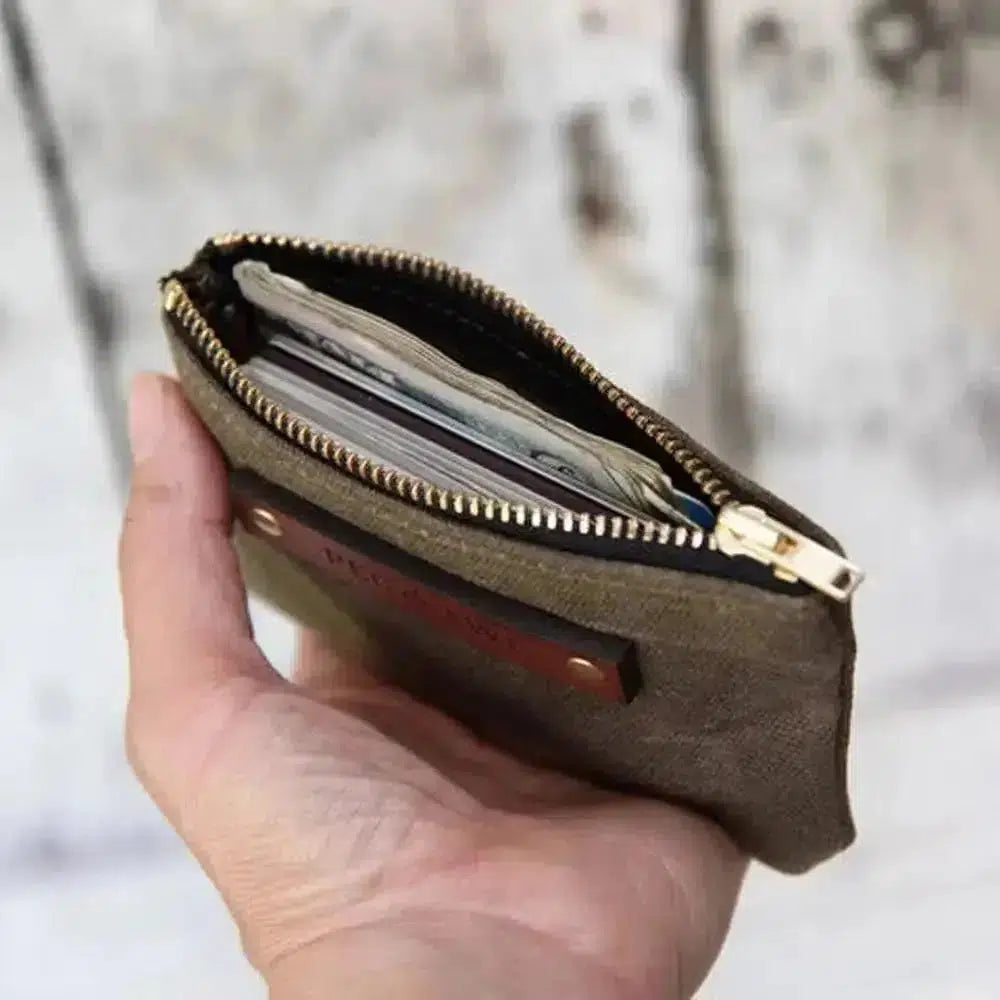 Premium Leather Peg and Awl Pouch No.1 - The Spender Pouch for Cash, Cards & Essentials | Durable Handmade Wallet Organizer for Men & Women | Perfect for Travel, Daily Use & Gift Giving