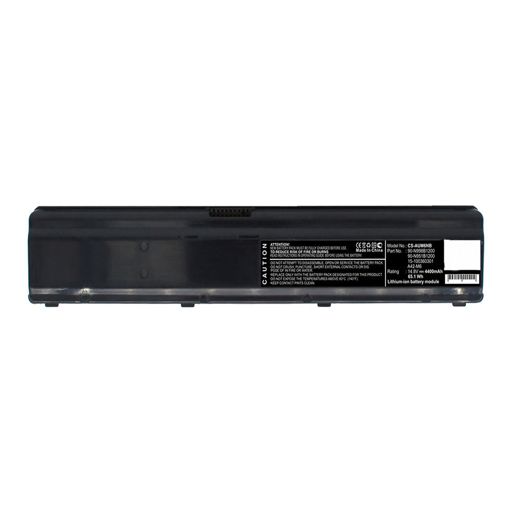 ASUS M6 14.8V 4400mAh Li-ion Replacement Battery for Laptops - Long Lasting Power for Work, Gaming & Travel
