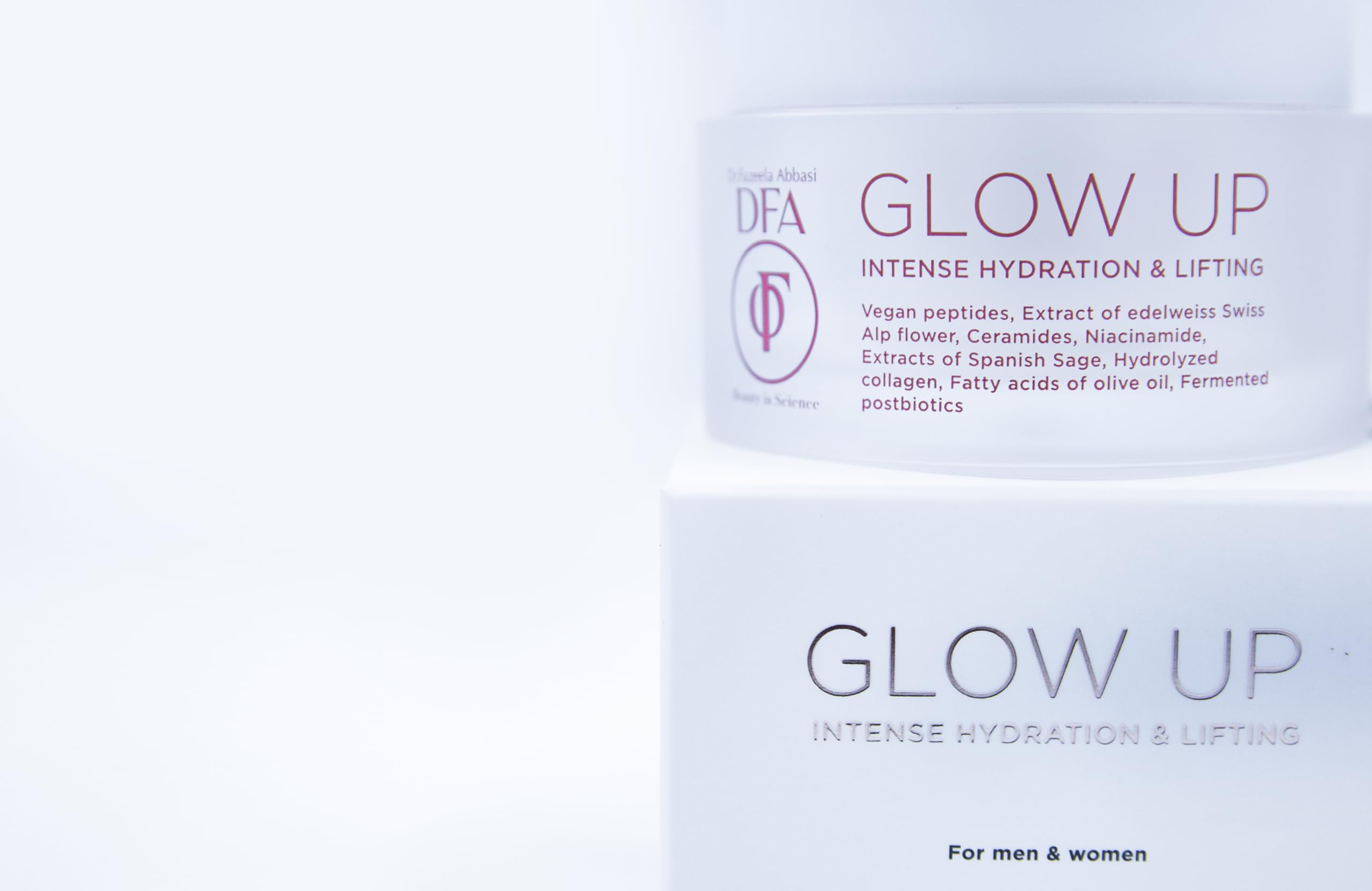 DFA Glow Up Intense Hydration & Lifting Anti-Aging Face Moisturizer - Korean Skincare Cica Cream for Brightening, Soothing & Anti-Inflammatory Care - Perfect for Dry Skin & Night Routine (1.76 Oz)