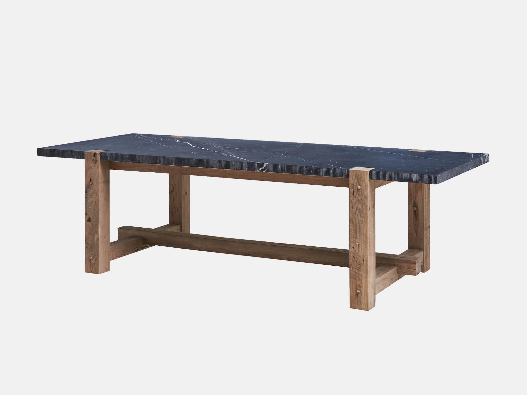 Stylish Invictus Modern Dining Table Set - 6 Seater Wooden Kitchen Table with Tempered Glass Top - Perfect for Family Meals, Dinner Parties & Small Space Apartments