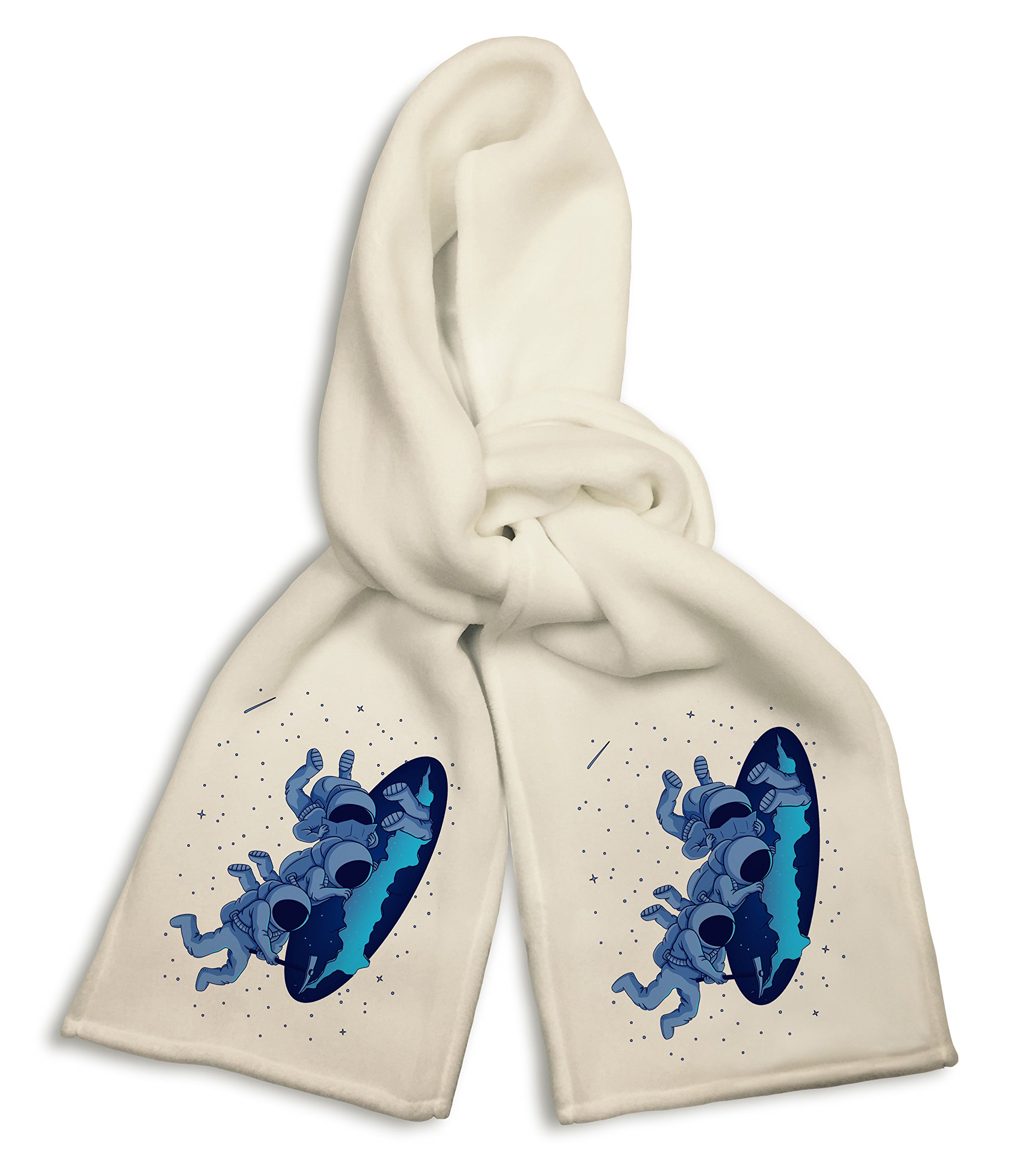 White Winter Scarf - Soft Knit Fashion Scarf for Women & Men - Perfect for Snowy Days, Outdoor Activities and Cold Weather Protection
