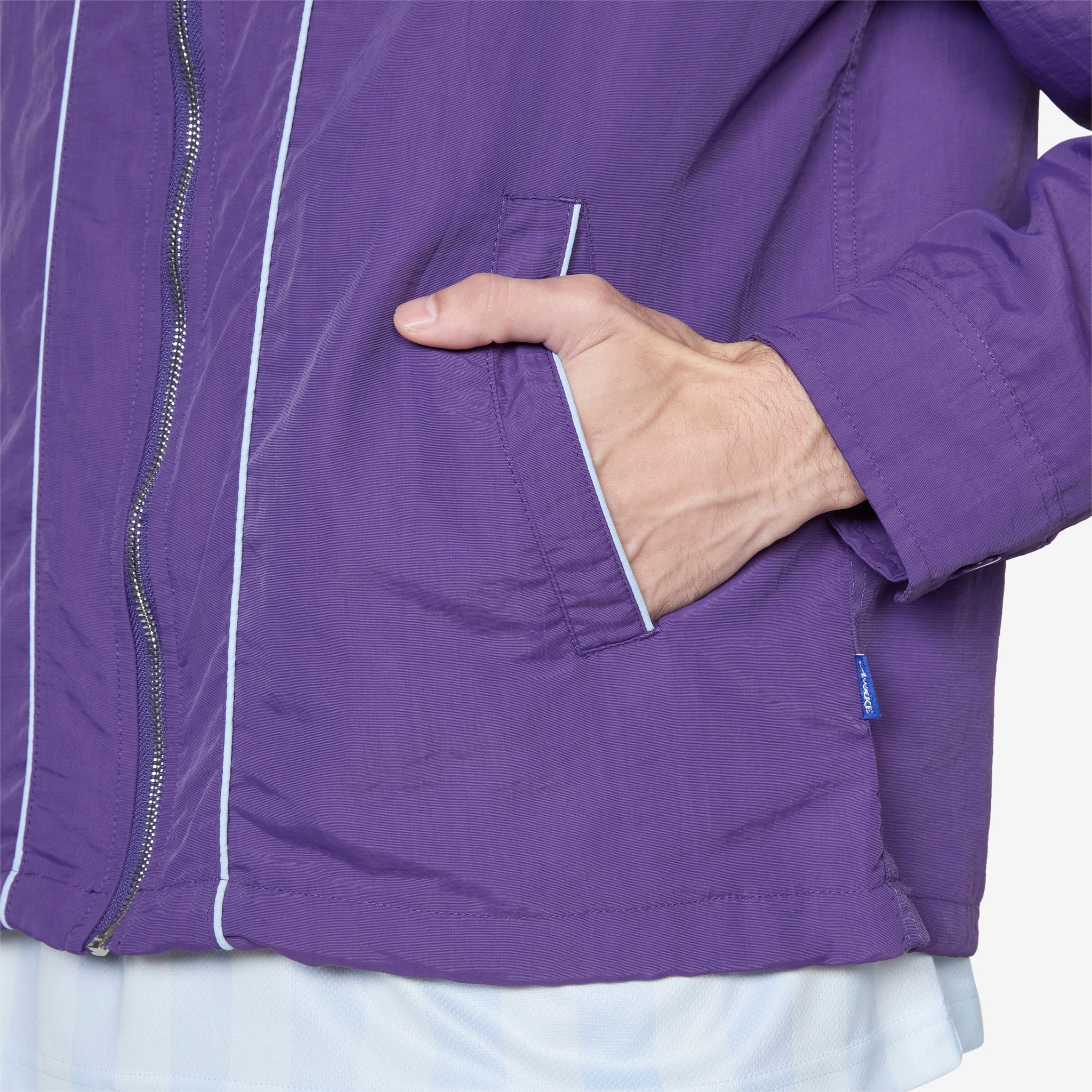 Classic Logo Coaches Jacket - Purple Windbreaker for Men & Women | Perfect for Outdoor Sports, Casual Wear & Team Uniforms