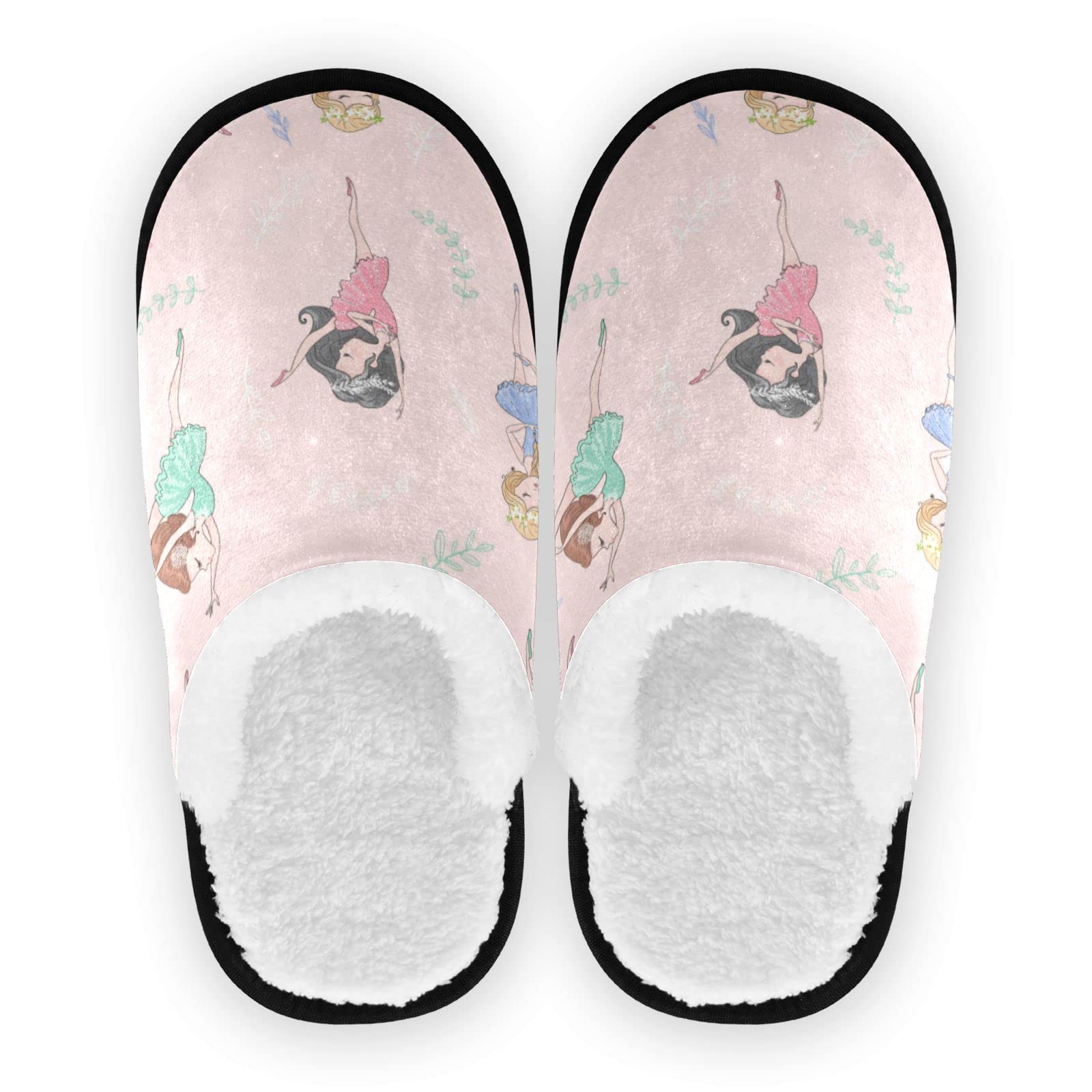 Vozoza Memory Foam Slippers for Women & Men - Non-Slip Indoor/Outdoor House Shoes, Comfortable Ballet Style Spa Slippers for Home, Travel & Relaxation
