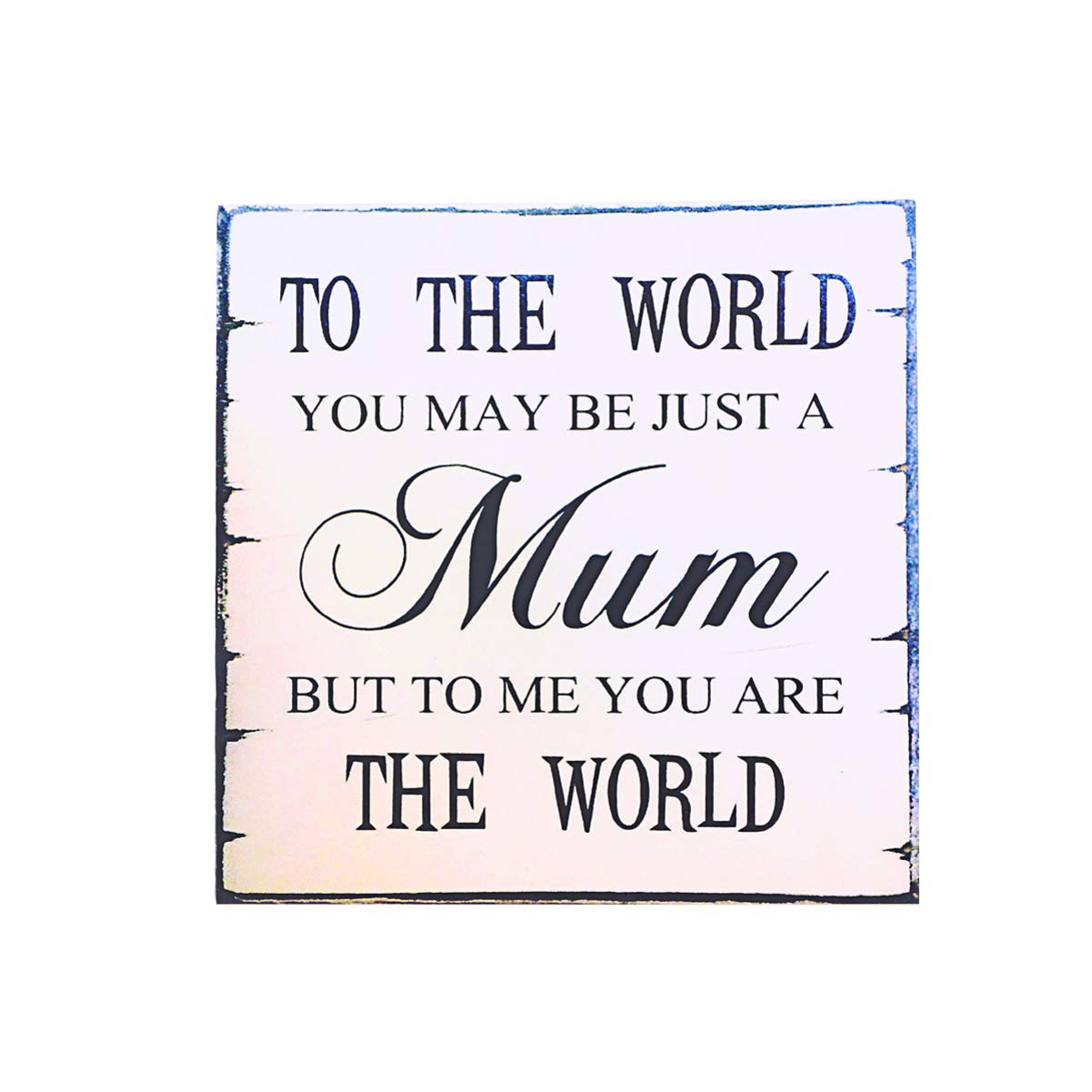 Handmade Wooden Table Plaque for Mother's Day - Heartwarming Home Decor Gift for Mom, Grandma & Mummy - Perfect as Wall Hooks & Tabletop Ornament - Ideal for Living Room, Bedroom & Kitchen Decor