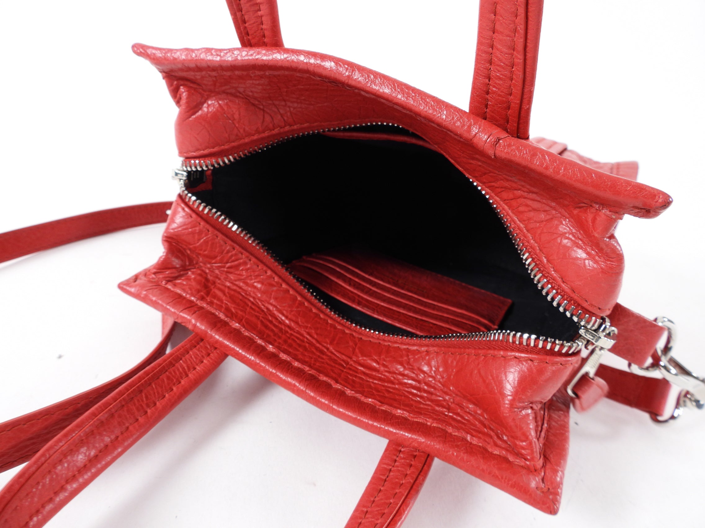 Balenciaga Red XXS Bazaar Crossbody Tote Bag for Women - Stylish Mini Shoulder Handbag - Perfect for Travel, Shopping & Night Out
