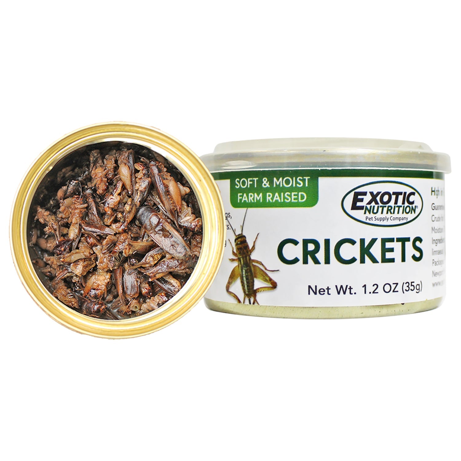 Nutritious Canned Crickets - High-Protein Edible Insects for Reptiles, Birds & Human Consumption | Perfect for Pet Food, Survival Kits & Sustainable Snacking