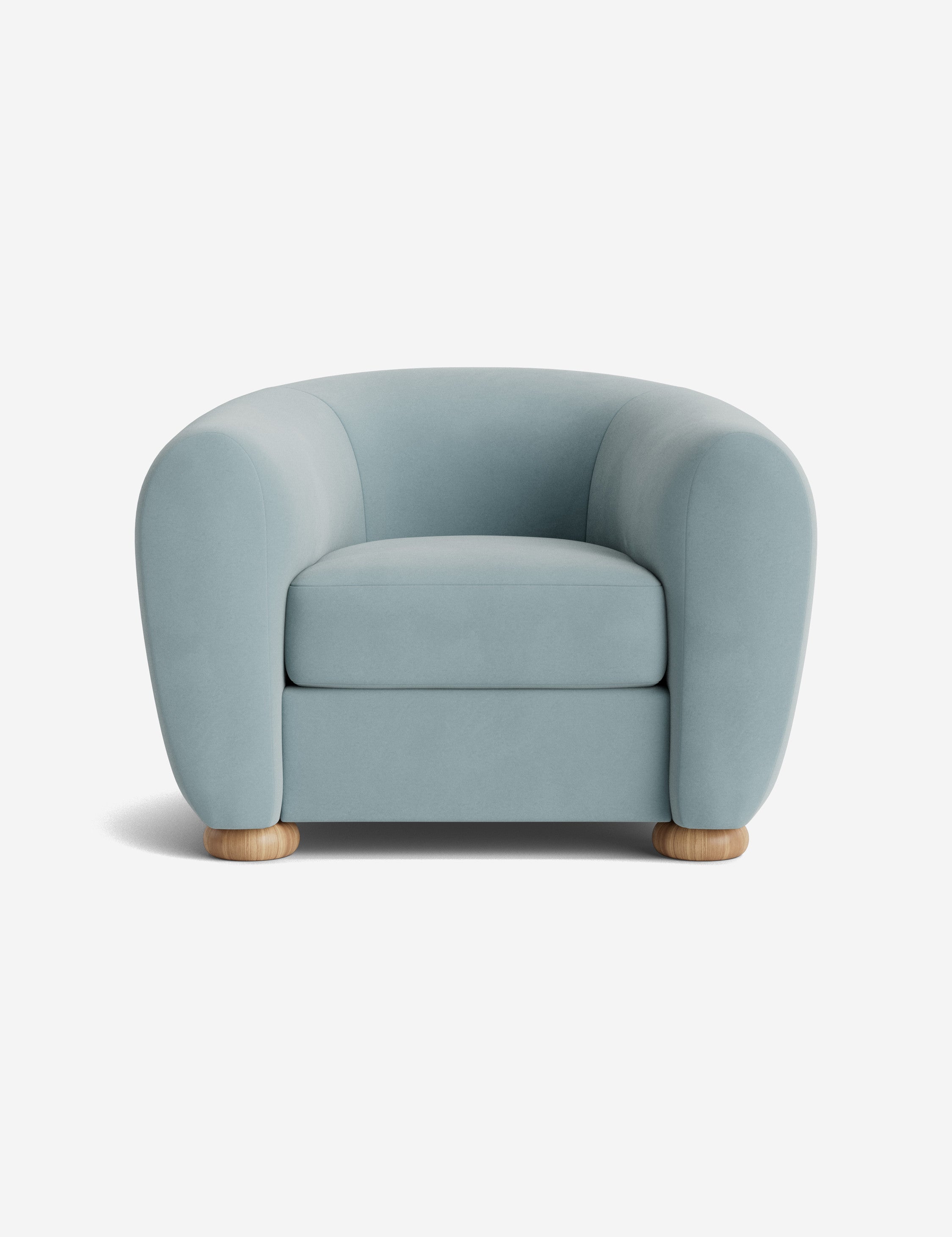 Amaroso Modern Accent Chair - Stylish Mid-Century Lounge Chair for Living Room, Bedroom & Office - Comfortable Upholstered Armchair with Wooden Legs - Perfect for Reading, Relaxing & Decorating