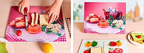 12-Piece Sublimation Blank Tempered Glass Cutting Board Set - 15