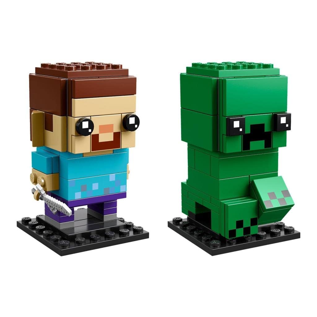 LEGO Minecraft Steve & Creeper Building Block Set 41612 - Creative Construction Toy for Kids, Perfect for Minecraft Fans and Collectors | Great Gift for Birthday, Christmas, and Playtime Adventures